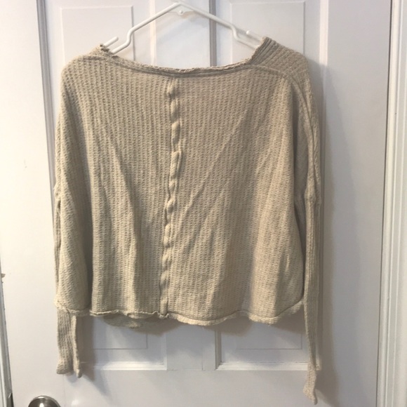 Urban Outfitters ribbed, button down flowy sweater - Picture 2 of 4